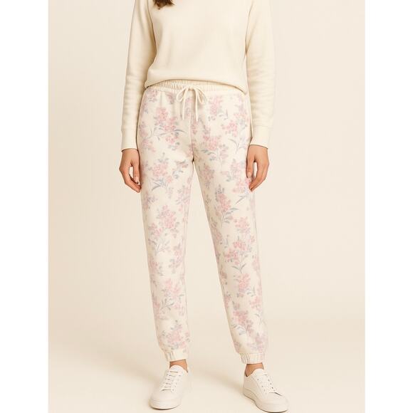 Generation Love Olivia Sweatpants in White Floral Multi XS - Picture 1 of 9